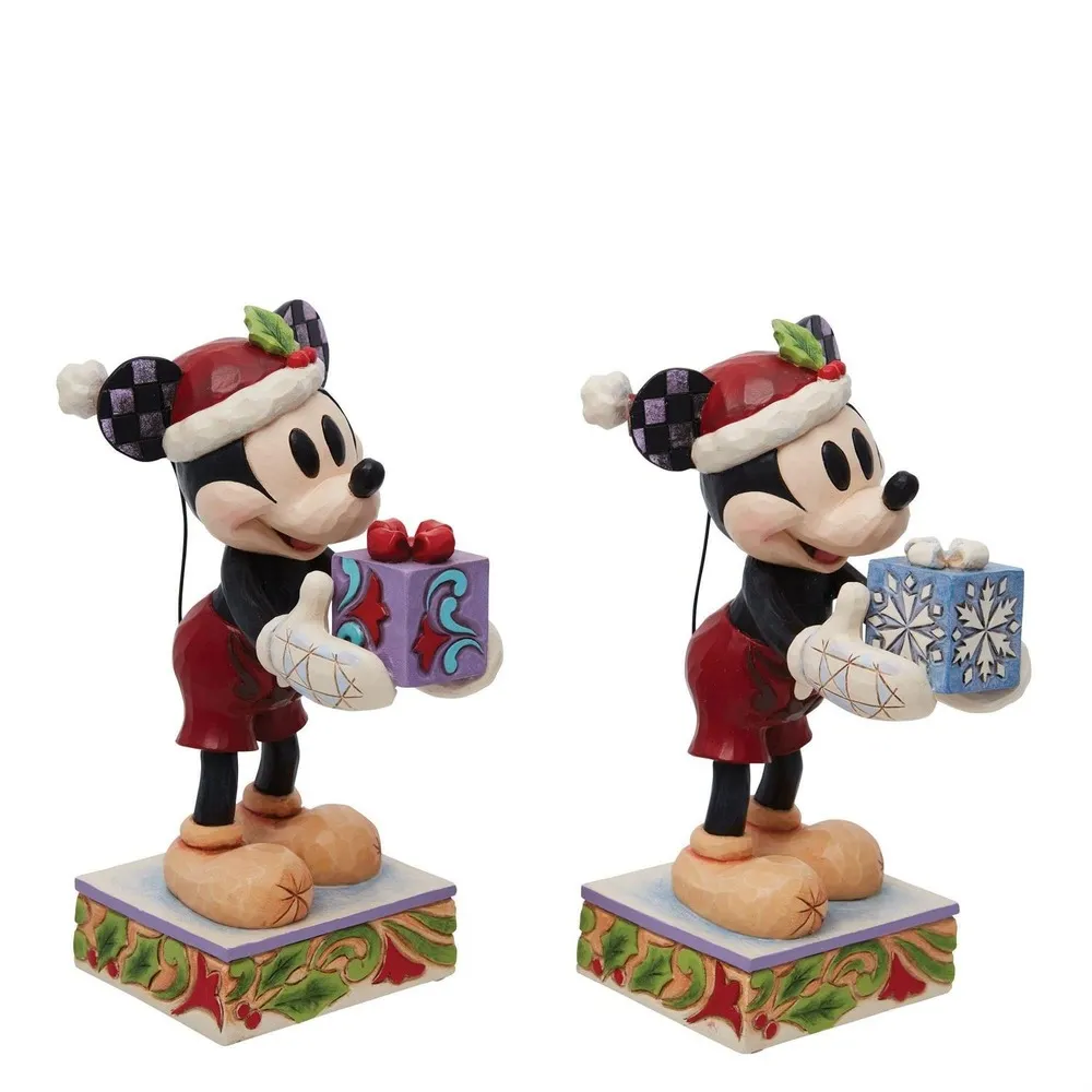 Jim Shore Disney Traditions - Mickey Secret Santa Christmas Figurine - Image 5