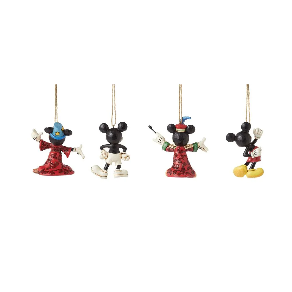 Jim Shore Disney Traditions - Mickey Through the Years Hanging Ornaments Set of 4 - Image 4