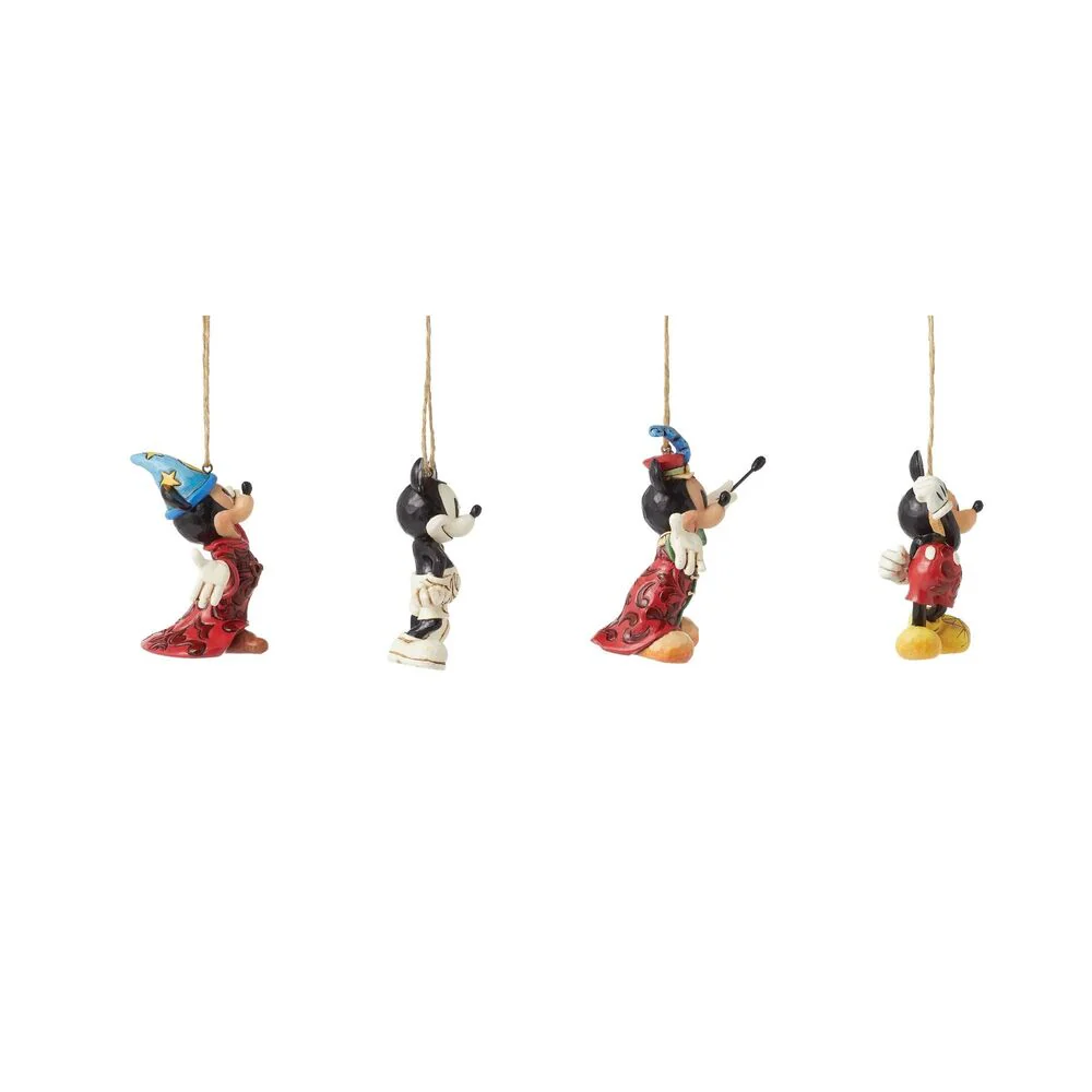 Jim Shore Disney Traditions - Mickey Through the Years Hanging Ornaments Set of 4 - Image 5