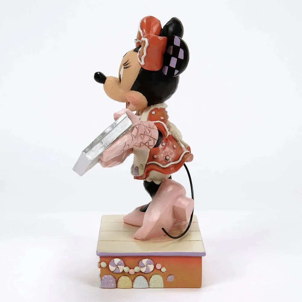 Jim Shore Disney Traditions - Minnie Mouse Christmas - Minnie with Gingerbread Cookies - Baking Bliss - Image 2