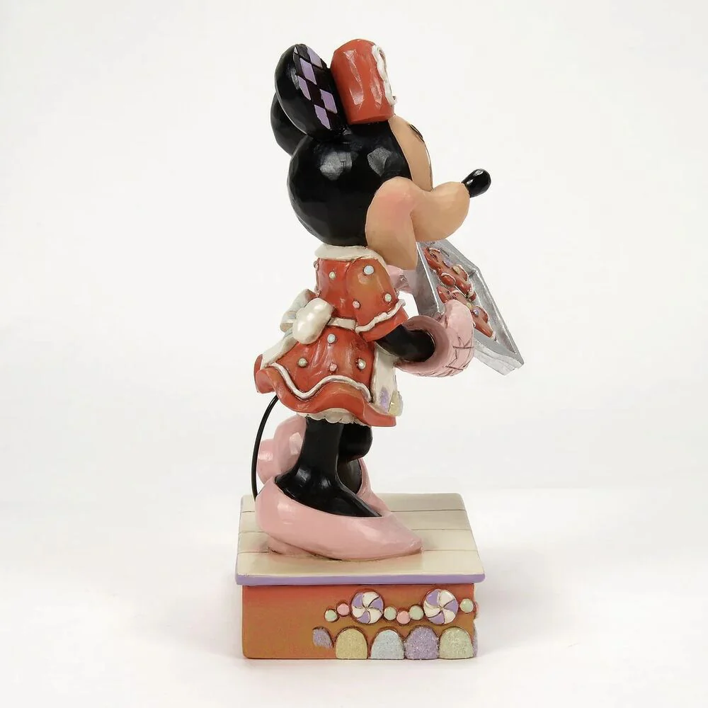 Jim Shore Disney Traditions - Minnie Mouse Christmas - Minnie with Gingerbread Cookies - Baking Bliss - Image 4