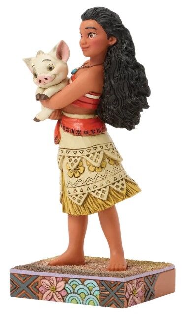 Jim Shore Disney Traditions - Moana Holding Pua - Wayfinder's Best Friend - Image 2