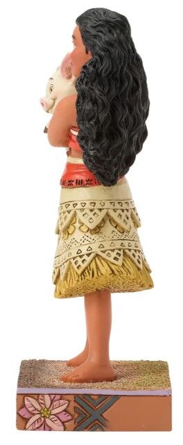 Jim Shore Disney Traditions - Moana Holding Pua - Wayfinder's Best Friend - Image 3
