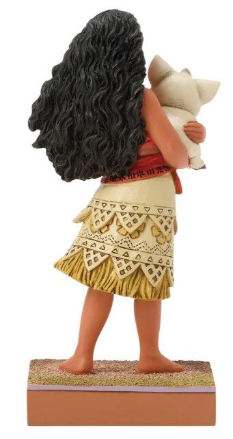 Jim Shore Disney Traditions - Moana Holding Pua - Wayfinder's Best Friend - Image 4