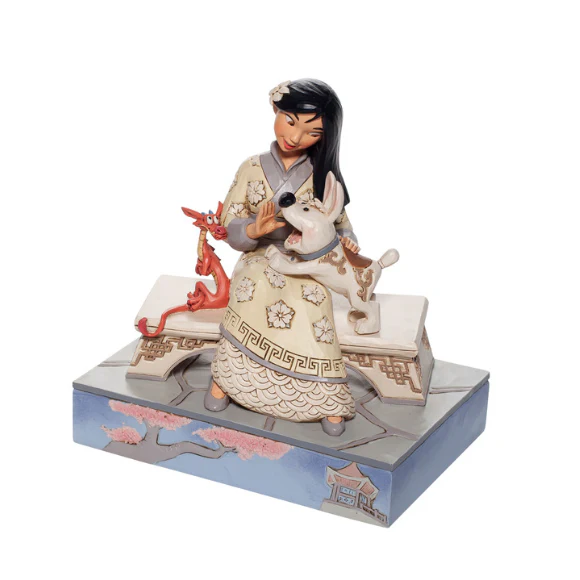 Jim Shore Disney Traditions - Mulan - Honourable Heroine White Woodland - Image 4