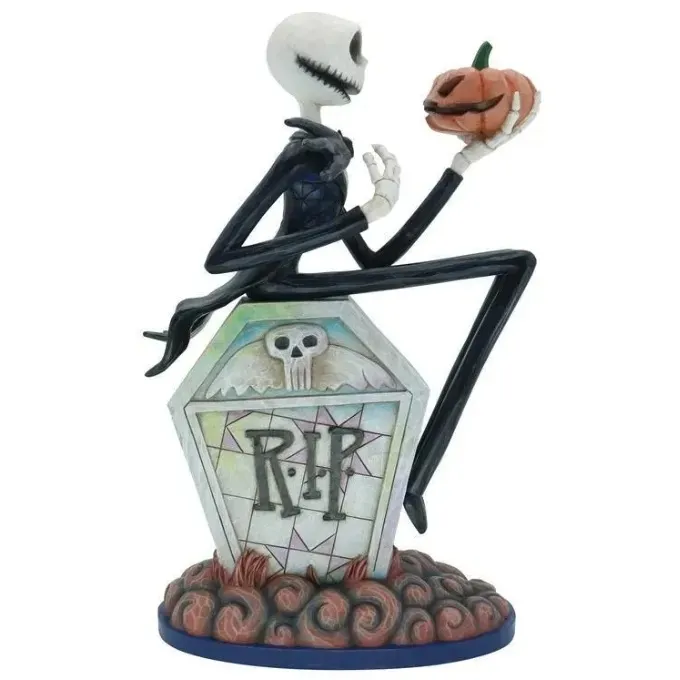 Jim Shore Disney Traditions - Nightmare Before Christmas - Jack On Gravestone - Image 3