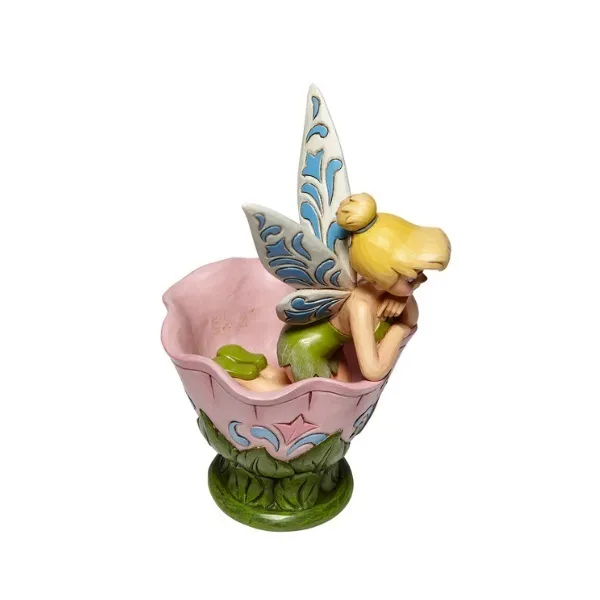 Jim Shore Disney Traditions - Peter Pan Tinkerbell Sitting in Flower - A Spot of Tink - Image 3