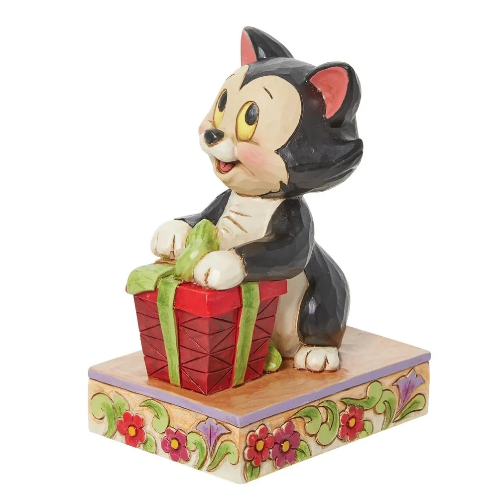 Jim Shore Disney Traditions - Pinocchio - Figaro Festive Feline - Image 4