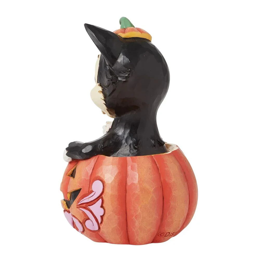 Jim Shore Disney Traditions - Pinocchio - Figaro in Jack-O-Lantern - Image 2