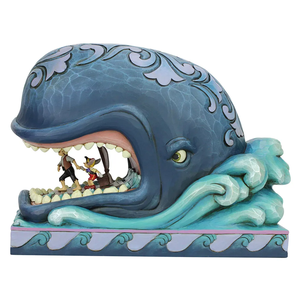 Jim Shore Disney Traditions - Pinocchio, Gepetto and Monstro - A Whale of a Whale - Image 4