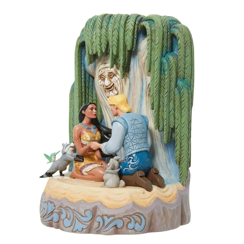 Jim Shore Disney Traditions - Pocahontas - Carved by Heart - Image 3