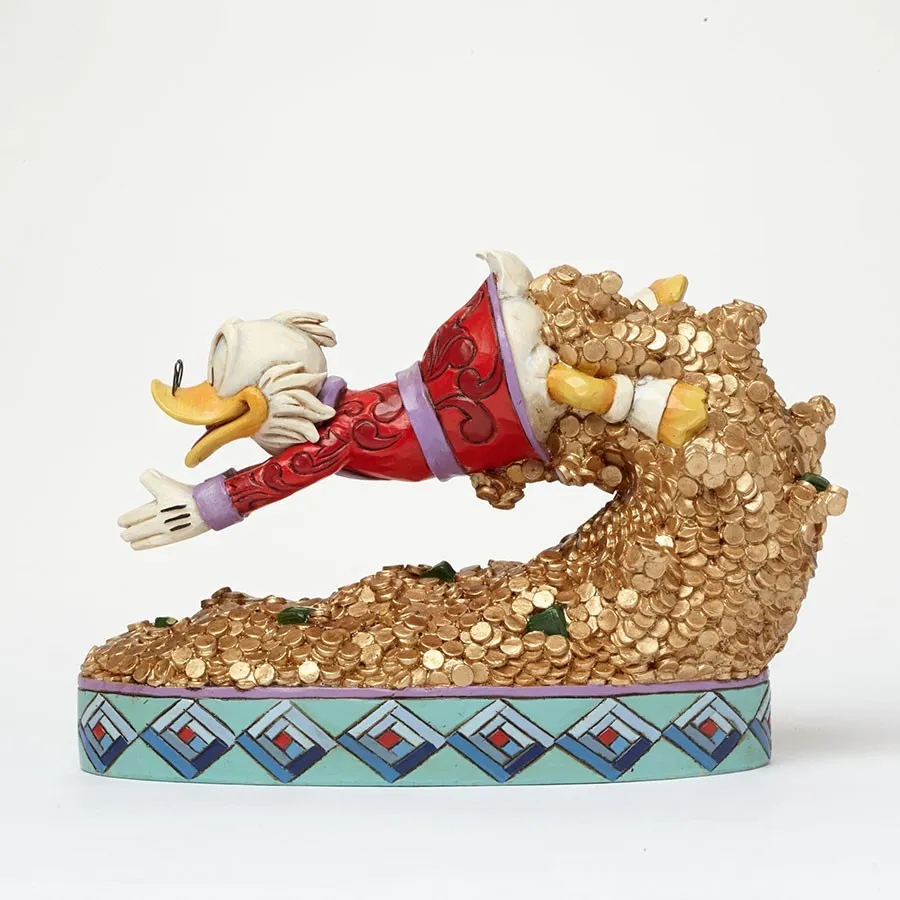 Jim Shore Disney Traditions - Scrooge McDuck Treasure Dive Figurine - Image 2