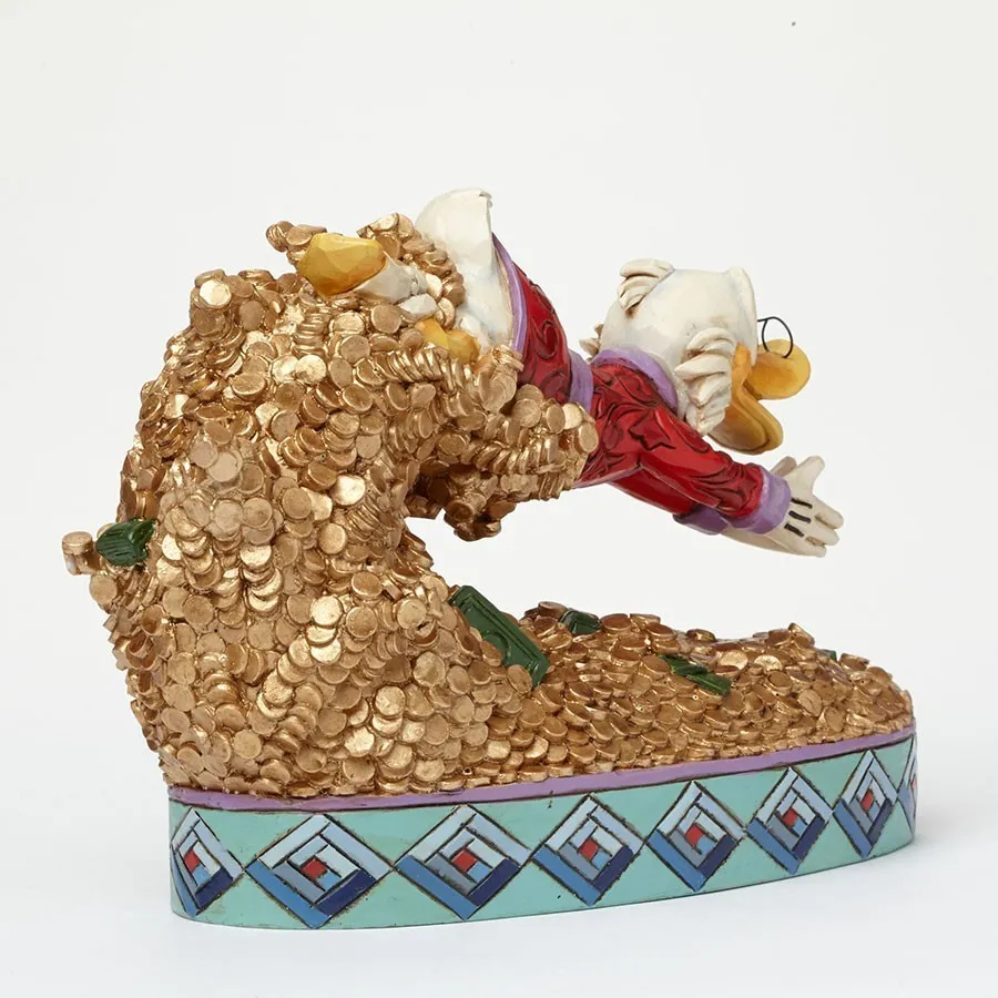 Jim Shore Disney Traditions - Scrooge McDuck Treasure Dive Figurine - Image 3