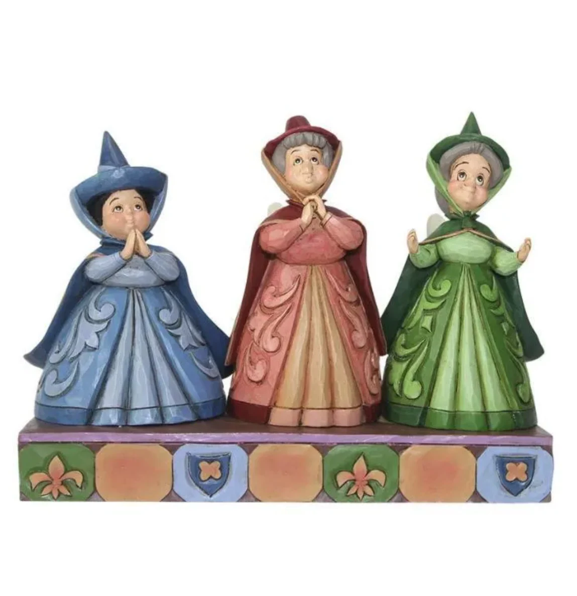 Jim Shore Disney Traditions - Sleeping Beauty Aurora's Three Fairy Guardians - Royal Guests