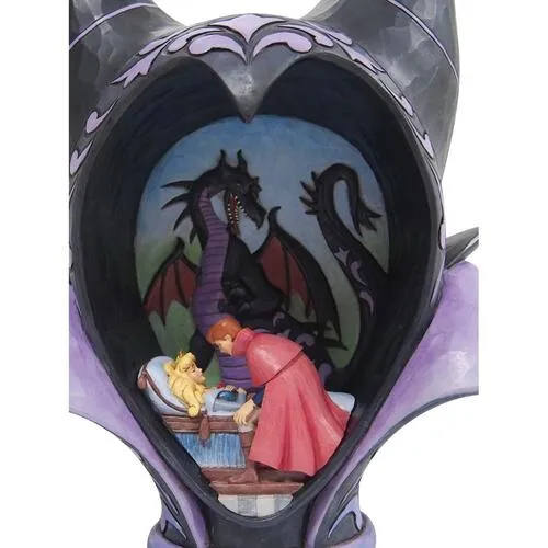 Jim Shore Disney Traditions - Sleeping Beauty Maleficent Headdress Scene - True Loves Kiss - Image 2