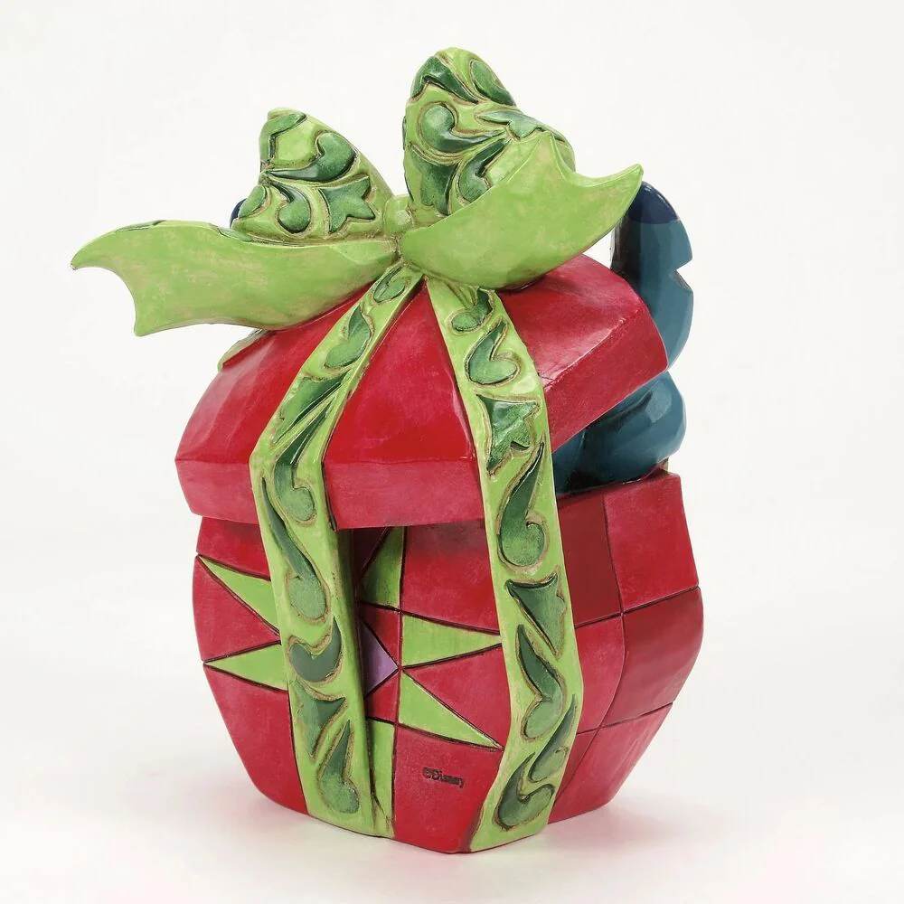 Jim Shore Disney Traditions - Stitch Tearing Christmas Present - Holiday Mischief - Image 5
