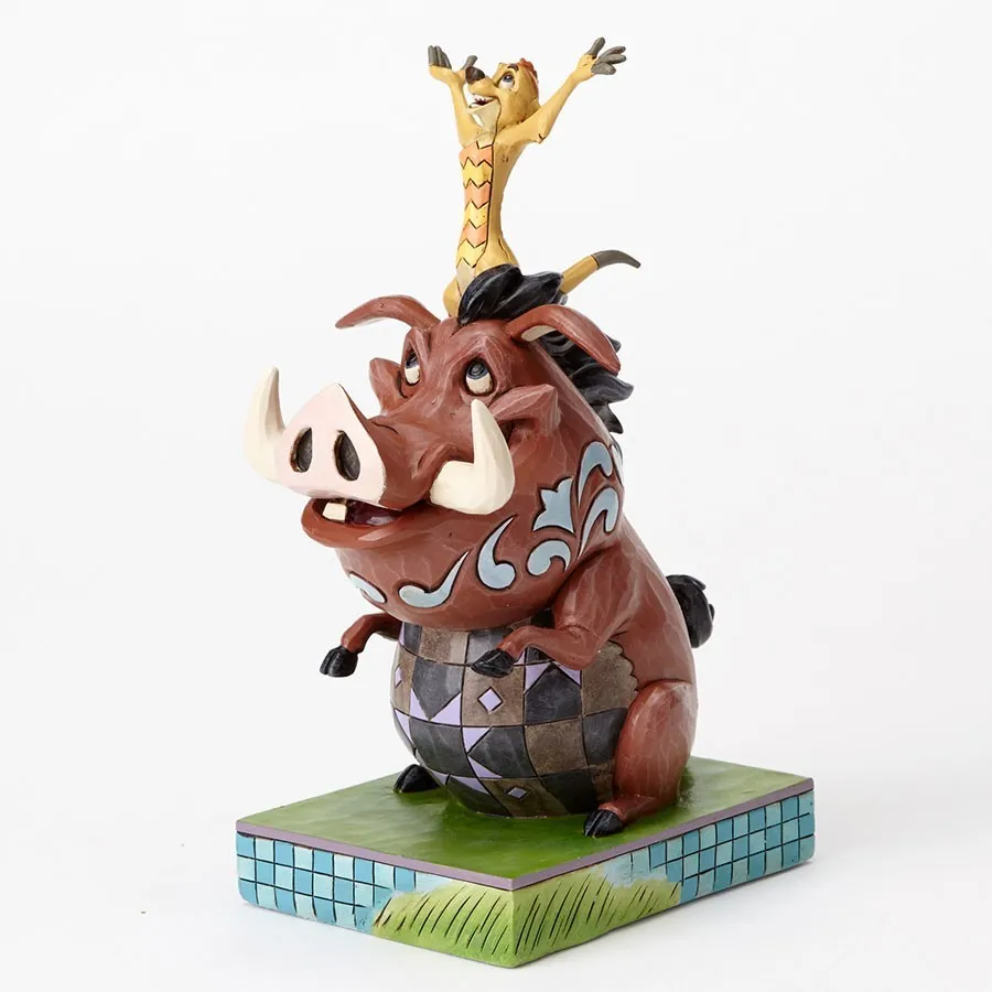Jim Shore Disney Traditions - The Lion King Timon and Pumbaa - Carefree Cohorts - Image 2