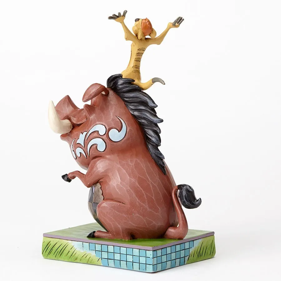 Jim Shore Disney Traditions - The Lion King Timon and Pumbaa - Carefree Cohorts - Image 3