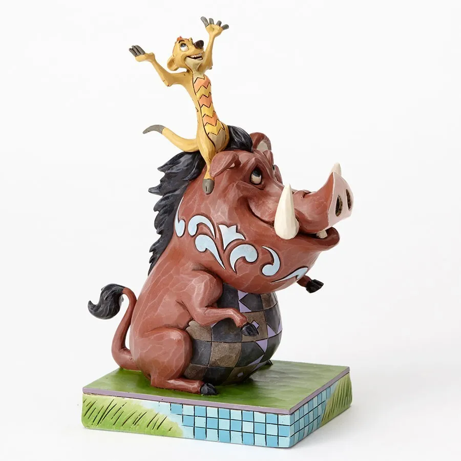 Jim Shore Disney Traditions - The Lion King Timon and Pumbaa - Carefree Cohorts - Image 4