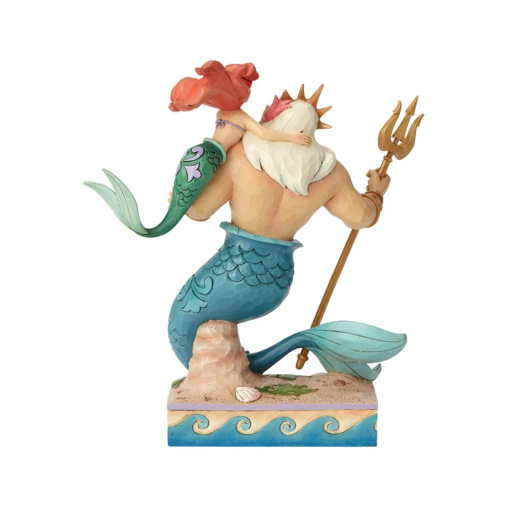 Jim Shore Disney Traditions - The Little Mermaid Ariel and Triton - Daddy's Little Princess - Image 2