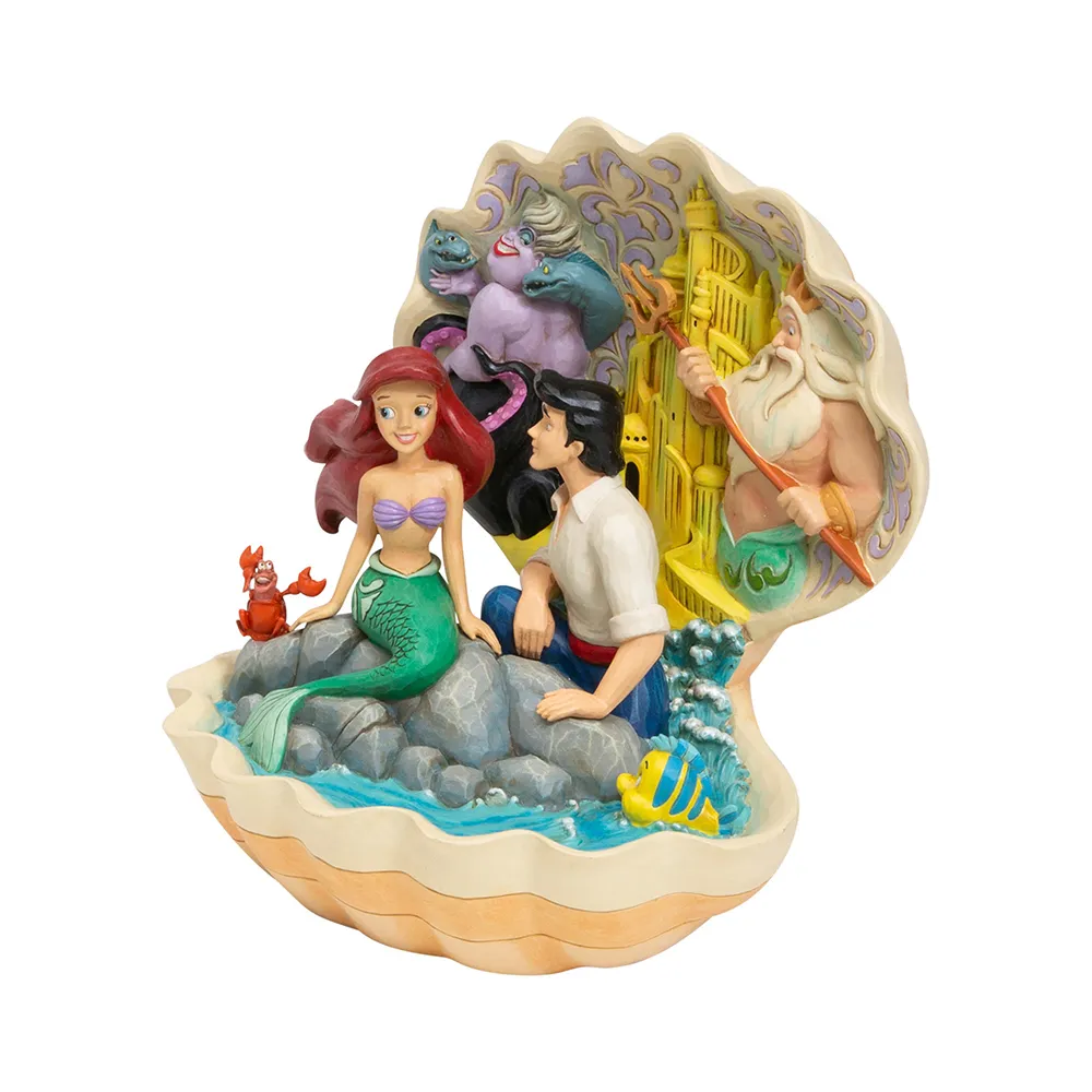 Jim Shore Disney Traditions - The Little Mermaid Shell Scene - Seashell Scenario - Image 2