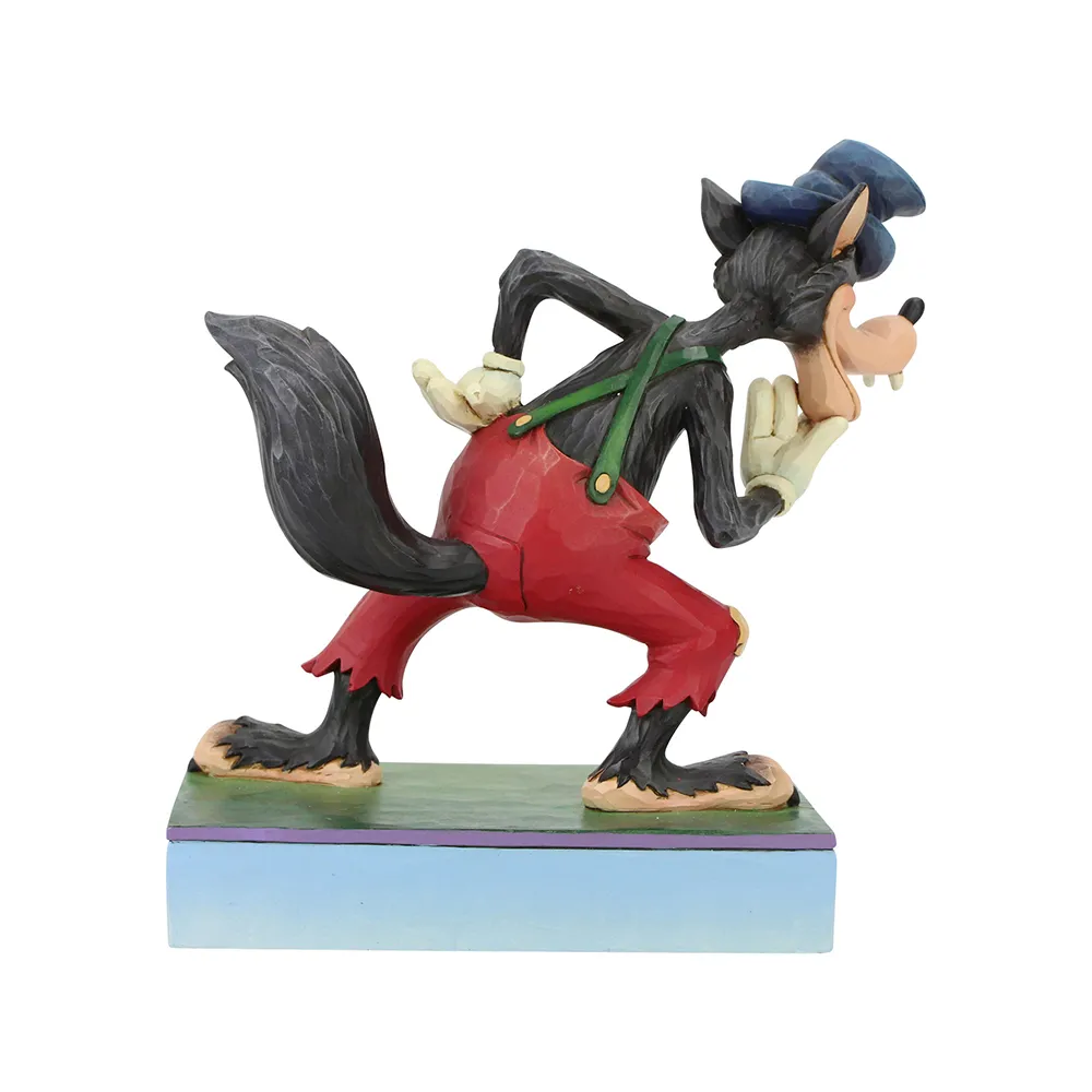 Jim Shore Disney Traditions - The Three Little Pigs The Big Bad Wolf - I'll Huff and I'll Puff! - Image 2