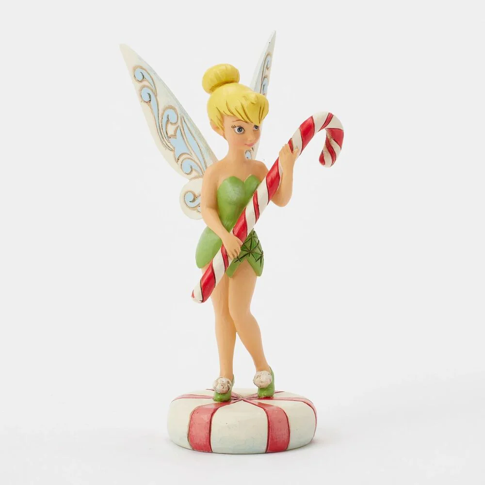 Jim Shore Disney Traditions - Tinkerbell Christmas - Tink with Candy Cane - Peppermint Pixie - Image 2