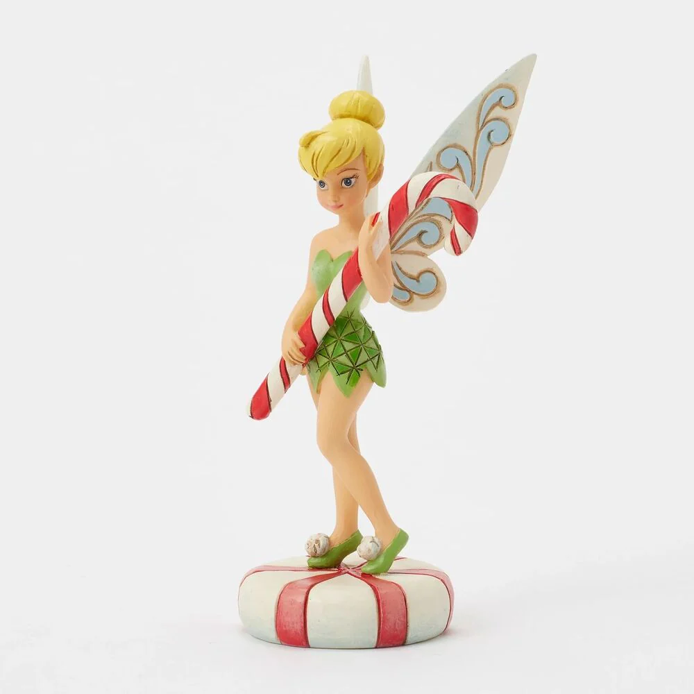 Jim Shore Disney Traditions - Tinkerbell Christmas - Tink with Candy Cane - Peppermint Pixie - Image 3
