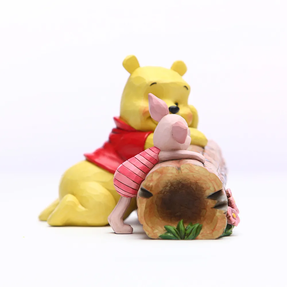 Jim Shore Disney Traditions - Winnie The Pooh and Piglet on a Log - Truncated Conversation - Image 4