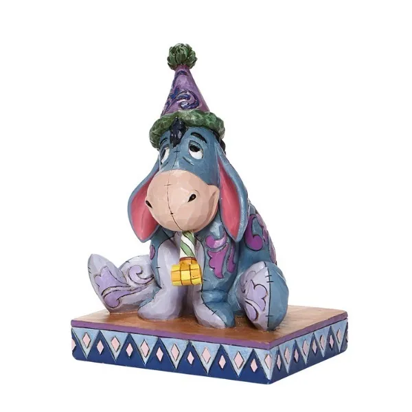 Jim Shore Disney Traditions - Winnie The Pooh Eeyore Birthday Hat - Birthday Blues - Image 2