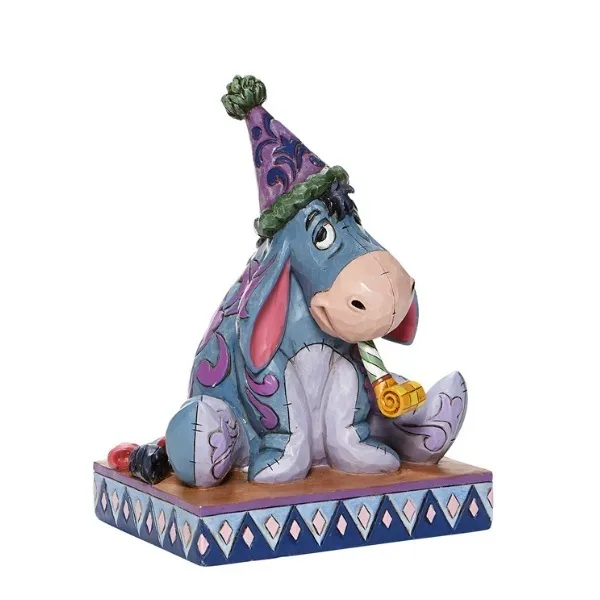 Jim Shore Disney Traditions - Winnie The Pooh Eeyore Birthday Hat - Birthday Blues - Image 3