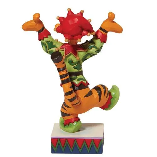 Jim Shore Disney Traditions - Winnie the Pooh Tigger Elf - Ecstatic Elf - Image 2