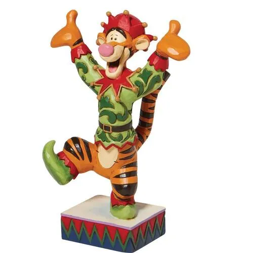 Jim Shore Disney Traditions - Winnie the Pooh Tigger Elf - Ecstatic Elf - Image 3