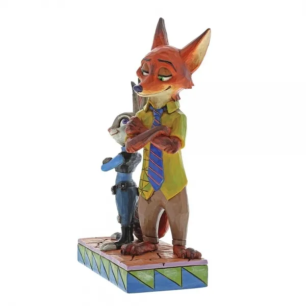 Jim Shore Disney Traditions - Zootopia Judy and Nick Partners In Crime-Fighting Figurine - Image 3