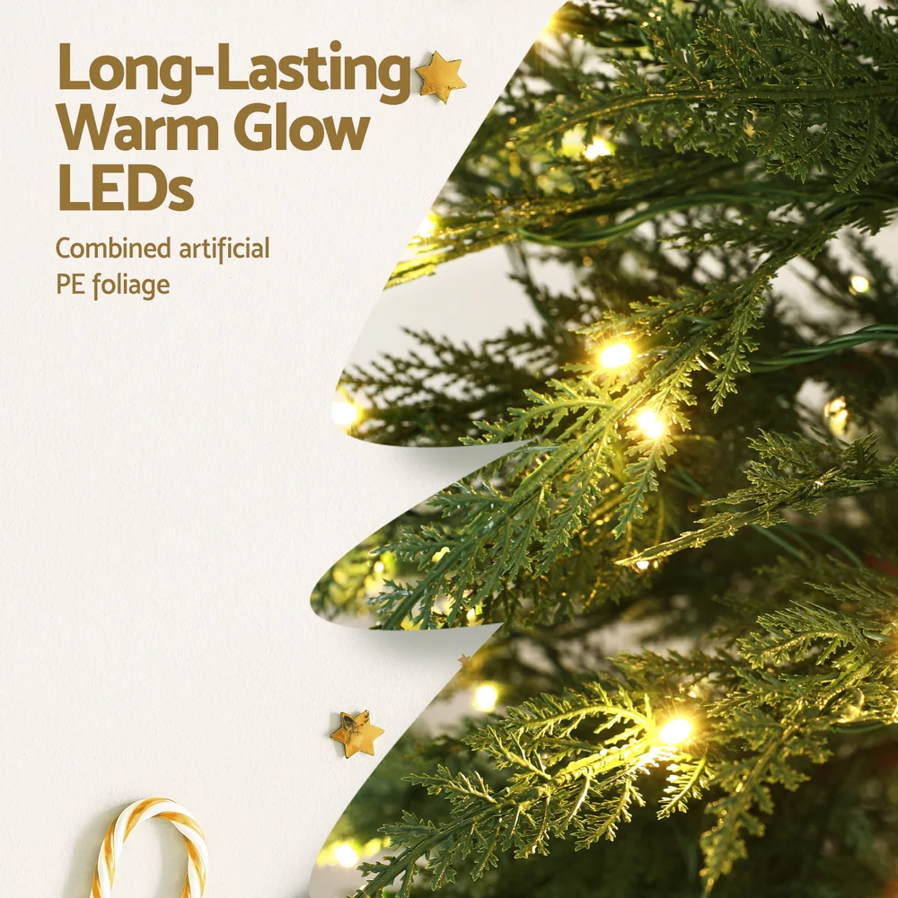 Jingle Jollys Christmas Tree 1.5M LED Xmas Tree Sparse 263 Tips Party Decoration - Image 5