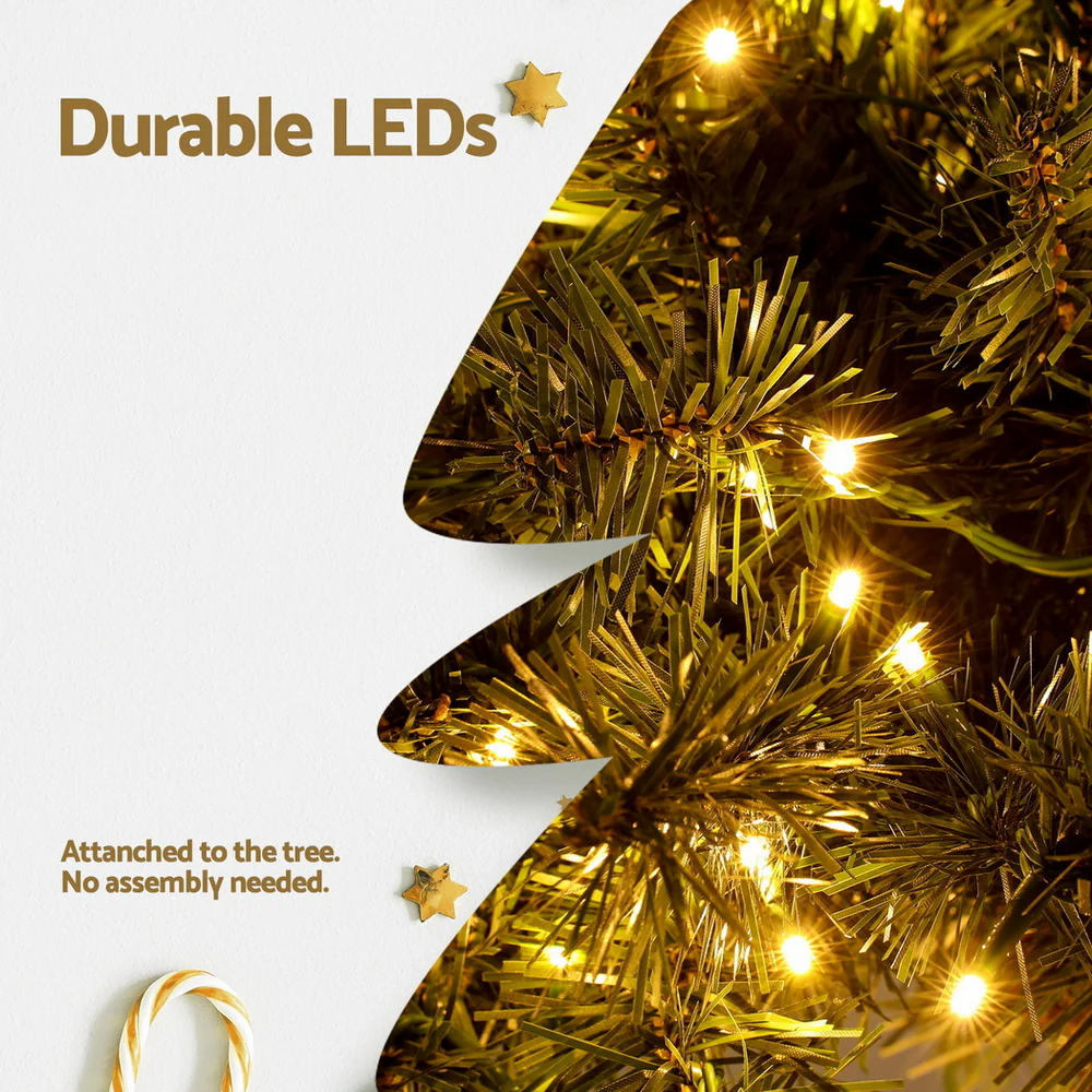 Jingle Jollys Christmas Tree 3-in-1 LED Xmas Palm Tree Party Decor 1.2/1.5/1.8M - Image 6