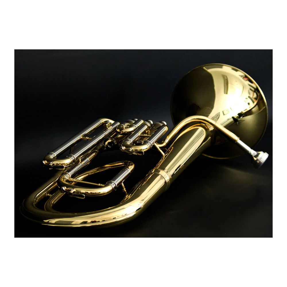 John Packer JP173S Bb Baritone Horn Silver Student Instrument - Brass Lacquer - Image 3