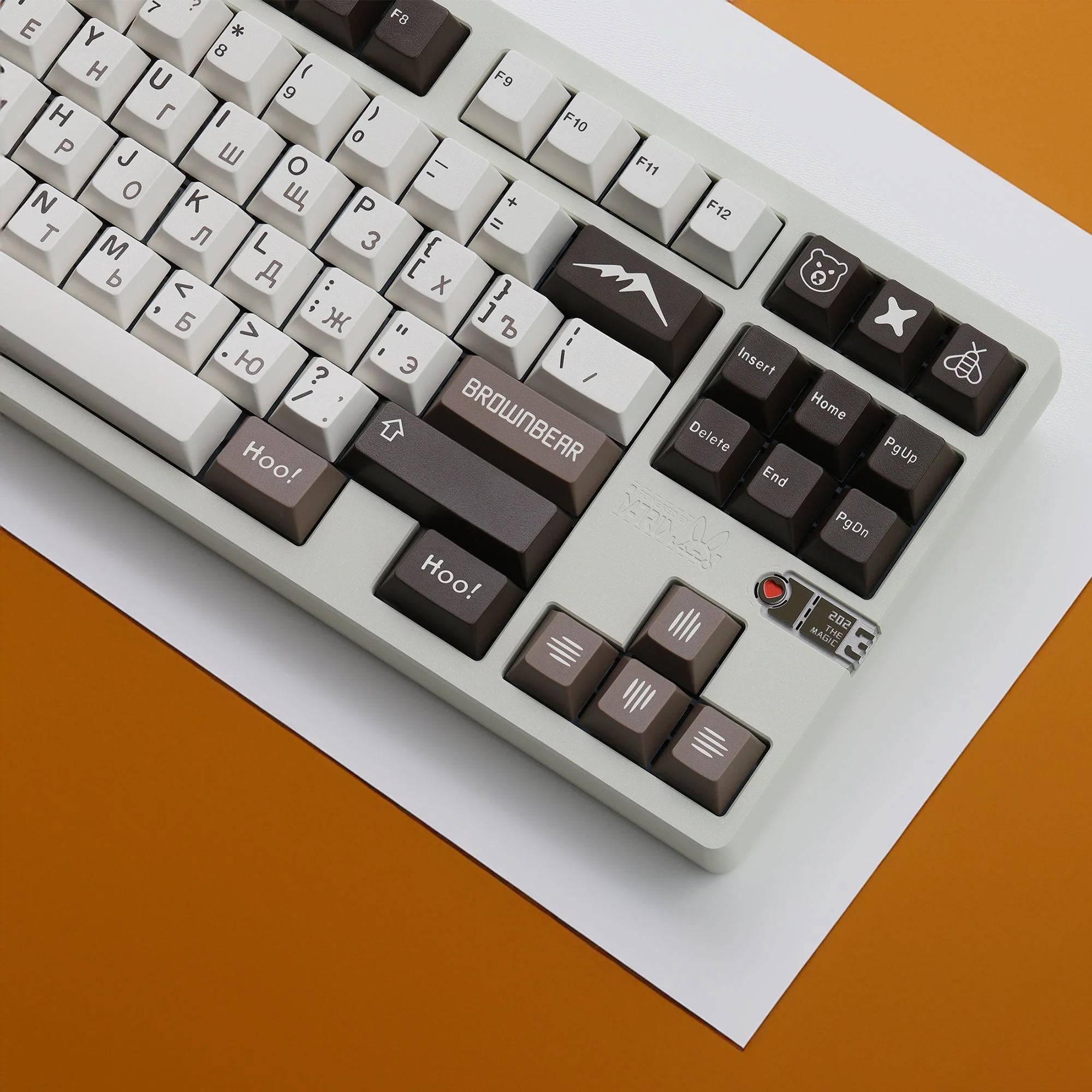 JTK Bear R2 Cherry Profile Doubleshot PBT&ABS Keycap Set - Image 4
