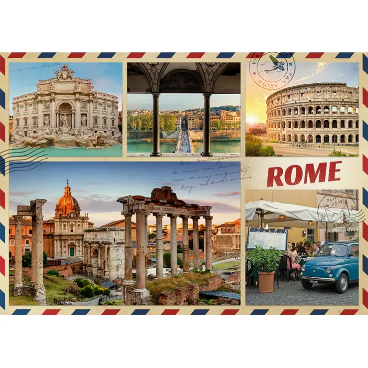 Jumbo 1000pc Greetings From Rome Puzzle - Image 2