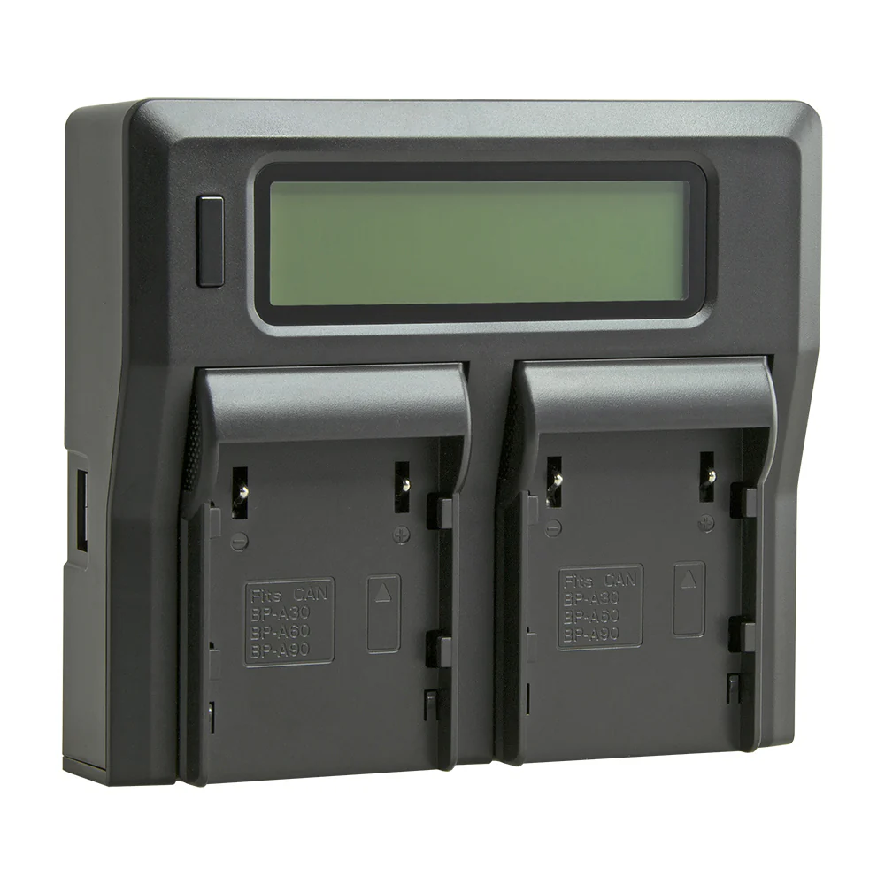 Jupio Dedicated Duo Charger with LCD For Canon BP-A30/BP-A60 Batteries - Image 2