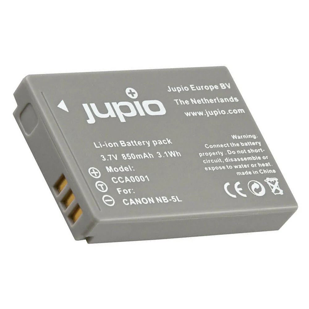 Jupio Li-Ion 3.7V 850mAh Rechargeable Battery For Canon NB-5L Camera - Image 2