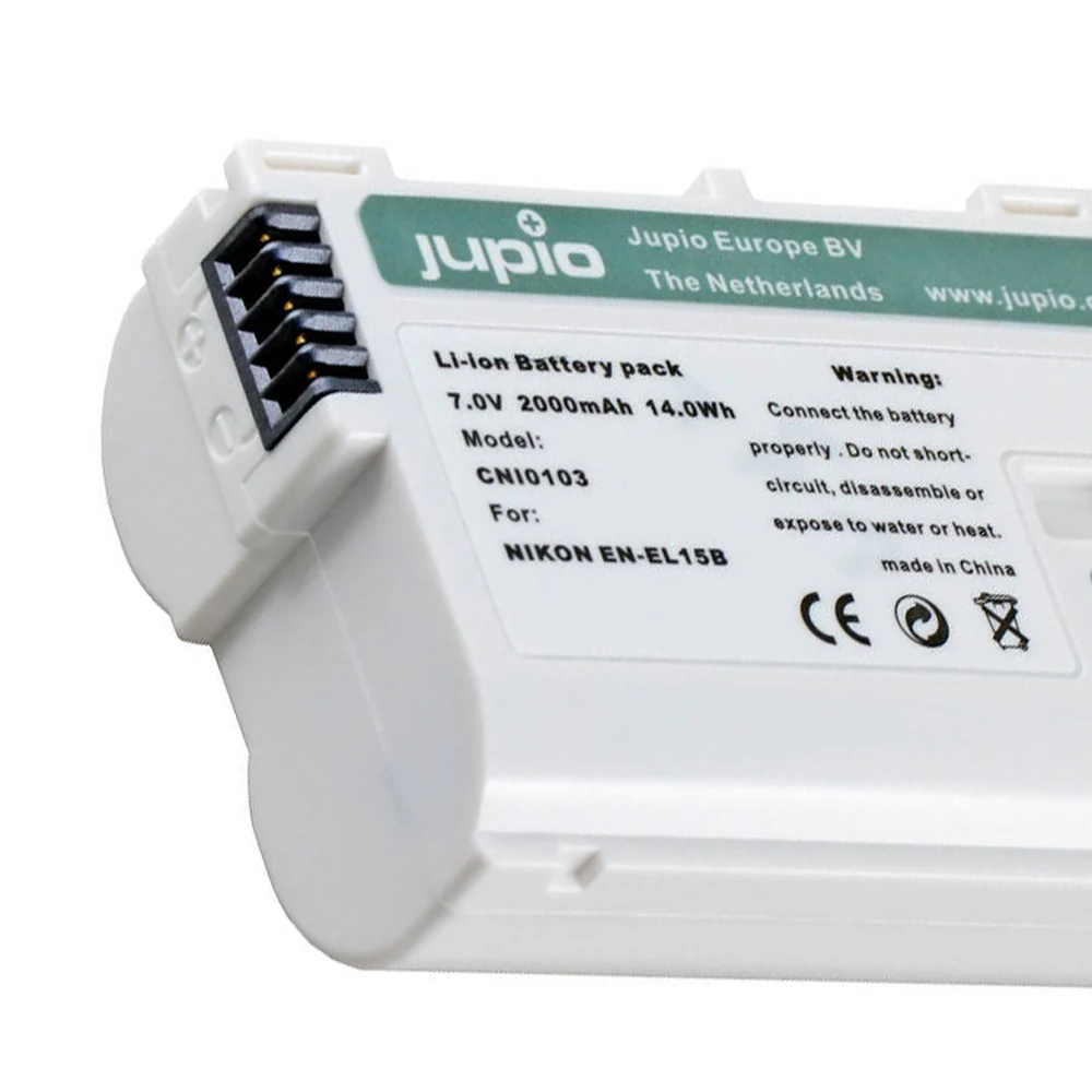 Jupio Li-Ion 7.0V 2000mAh Rechargeable Battery For Nikon EN-EL15B Ultra - Image 2