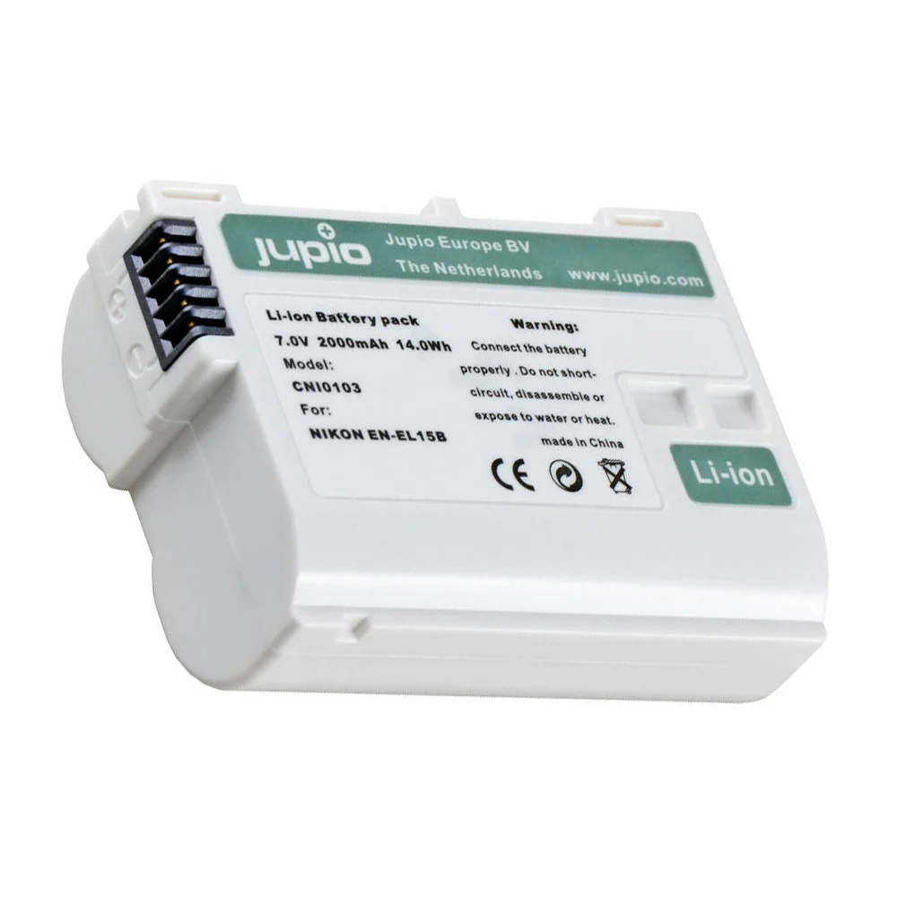 Jupio Li-Ion 7.0V 2000mAh Rechargeable Battery For Nikon EN-EL15B Ultra - Image 3