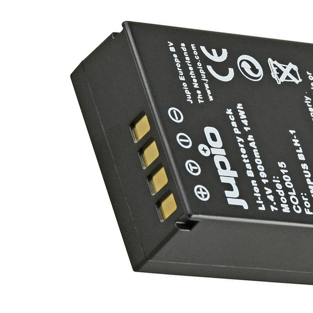 Jupio Li-Ion 7.4V 1900mAh Rechargeable Battery For Olympus BLH-1 Camera - Image 2
