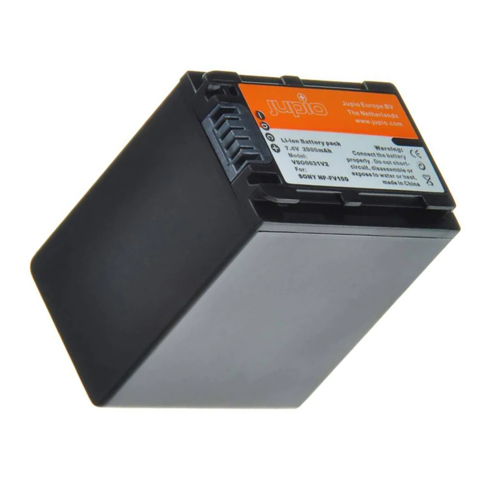 Jupio Li-Ion 7.4V 2900mAh Rechargeable Battery For Sony NP-FV100 Camera - Image 2