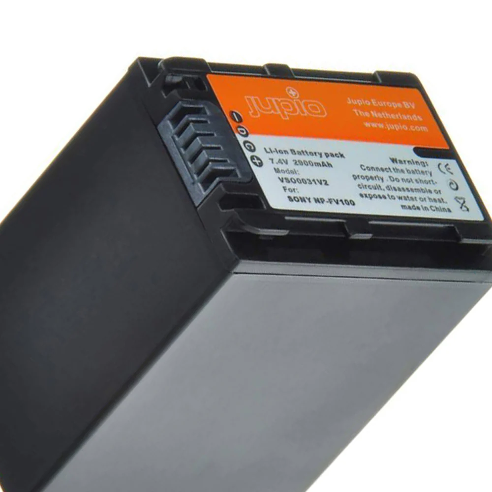 Jupio Li-Ion 7.4V 2900mAh Rechargeable Battery For Sony NP-FV100 Camera - Image 3
