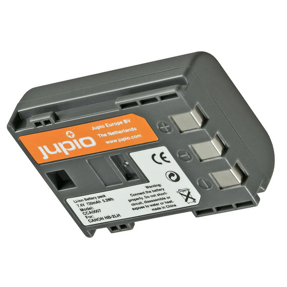Jupio Li-Ion 7.4V 720mAh Rechargeable Battery For Canon NB-2L/2LH Camera - Image 2