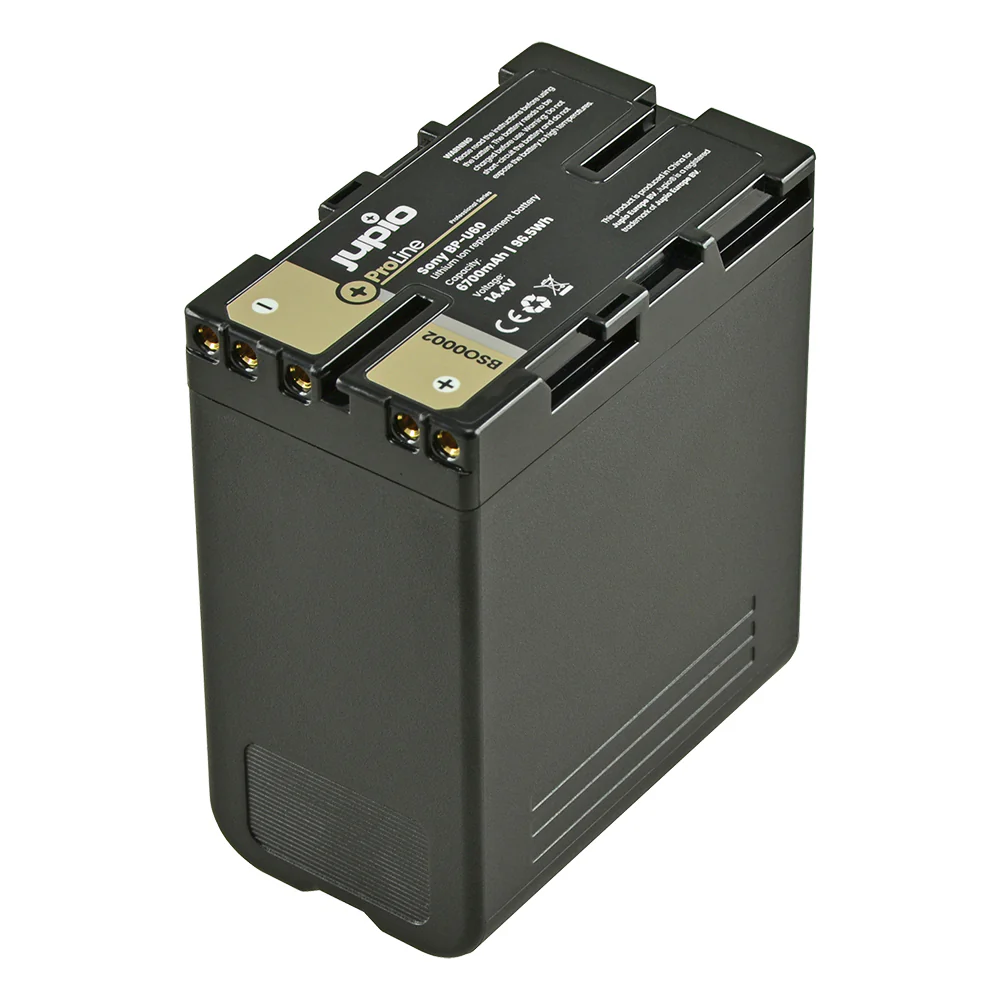 Jupio ProLine Li-ion 14.4V 6700mAh Battery For Sony BP-U60 Camera