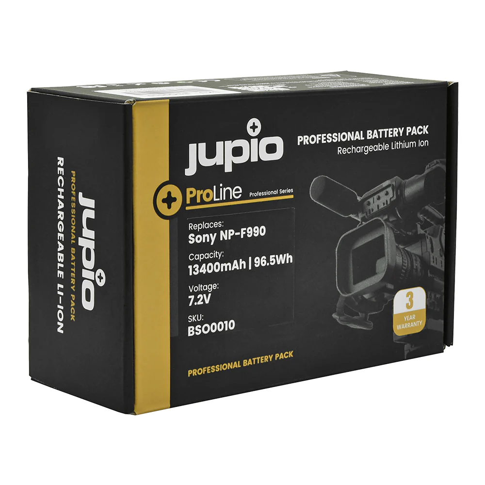 Jupio ProLine Li-ion 7.2V 13400mAh Battery For Sony NP-F990 Video Camera - Image 2
