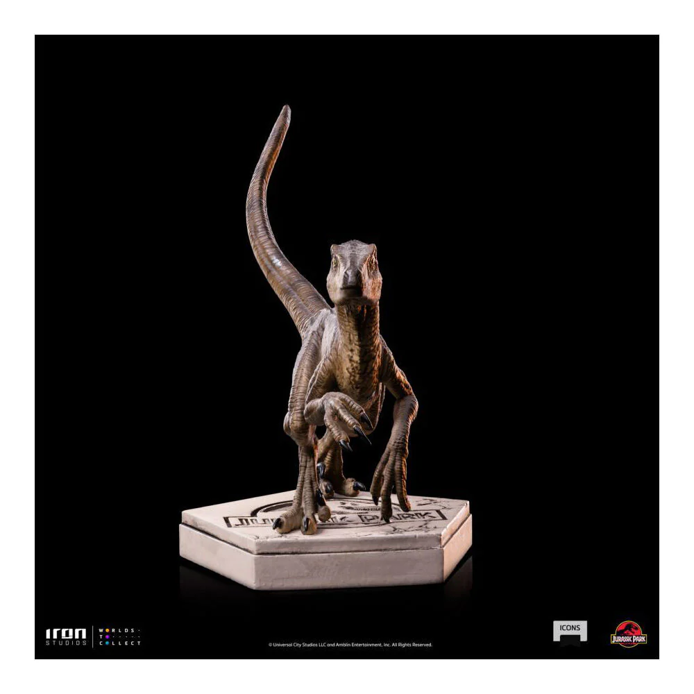 Jurassic Park Velociraptor B Icons Statue Action Figure 4.7in - Image 2